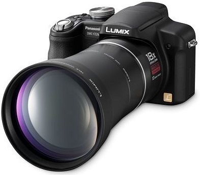 Дальнобойная камера Lumix DMC-FZ28 с 18-кратным зумом