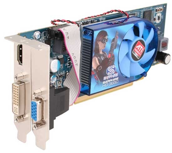 Низкопрофильная версия Sapphire Radeon HD 3650 с HDMI