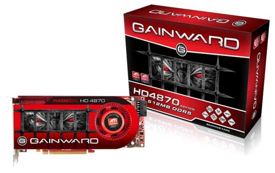 Видеокарты серии Radeon HD 4800 под брендом Gainward