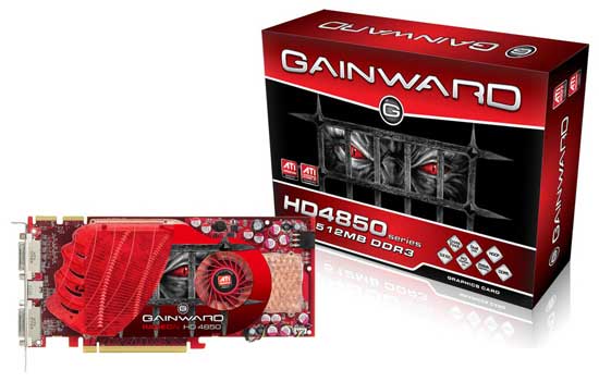 Видеокарты серии Radeon HD 4800 под брендом Gainward