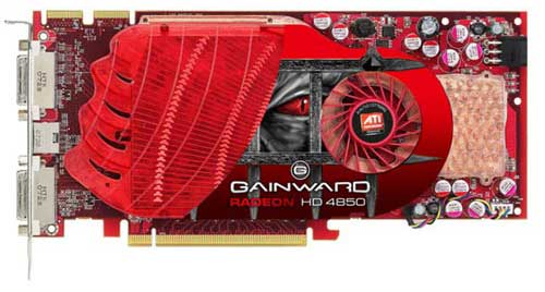 Видеокарты серии Radeon HD 4800 под брендом Gainward