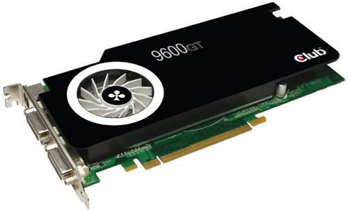 Club 3D готовит GeForce 9600 GT с оригинальным кулером