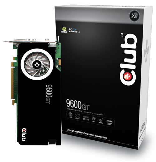 Club 3D готовит GeForce 9600 GT с оригинальным кулером