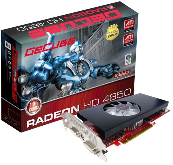 Видеокарта GeCube серии Radeon HD 4850 1.0GB OC Series