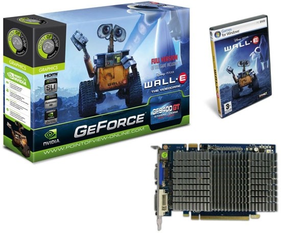 POV GeForce 9400 GT: разный объём памяти, два типа кулера