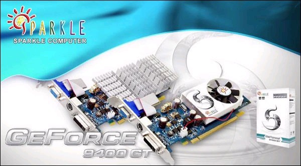 SPARKLE GeForce 9400 GT с низким профилем