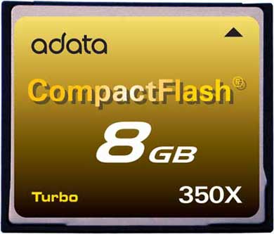 Турбокарты CompactFlash на 8 и 16 Гб от A-DATA