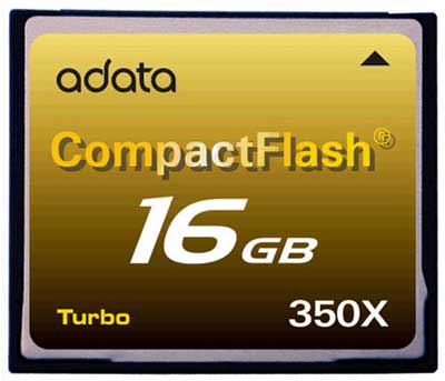 Турбокарты CompactFlash на 8 и 16 Гб от A-DATA
