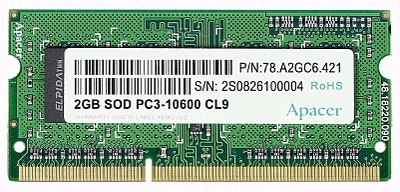 Память Apacer DDR3-1333/1066 SO-DIMM для Intel Centrino 2