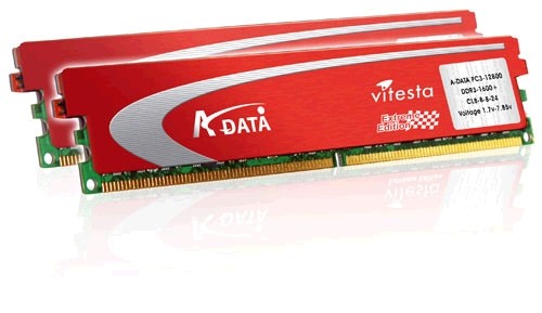 Память A-DATA Vitesta Plus DDR3-1600+ в наборах по 2 и 4 Гб