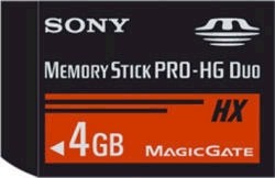 Карты памяти Sony Memory Stick PRO-HG Duo HX на 4 и 8 Гб