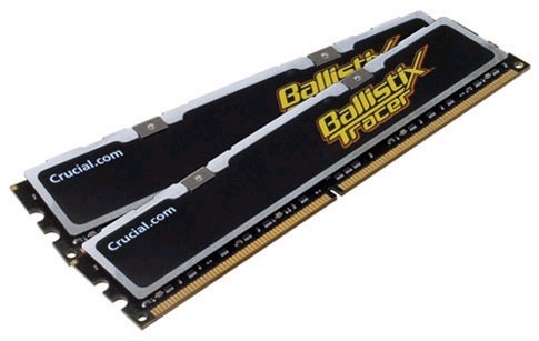 Модули Crucial Ballistix Tracer DDR3-1333 с яркими огоньками