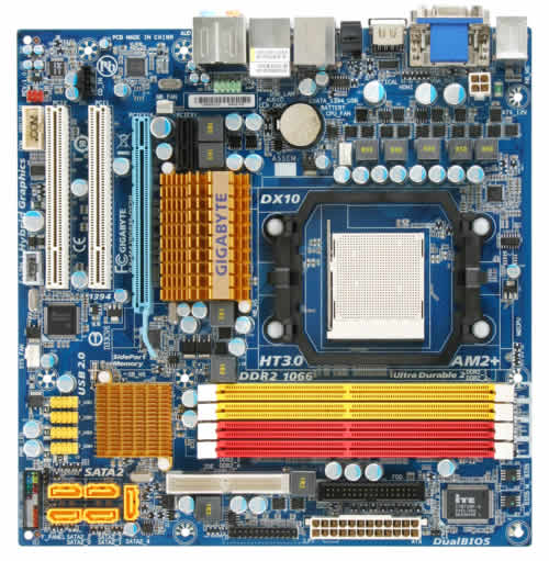 Плата GIGABYTE на базе AMD 780G с DDR3-памятью на борту